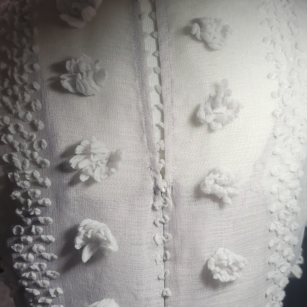 Anthropologie Sunday in Brooklyn Bonita sheer swiss dot Textured Midi Dress 8 Pt - Picture 10 of 11